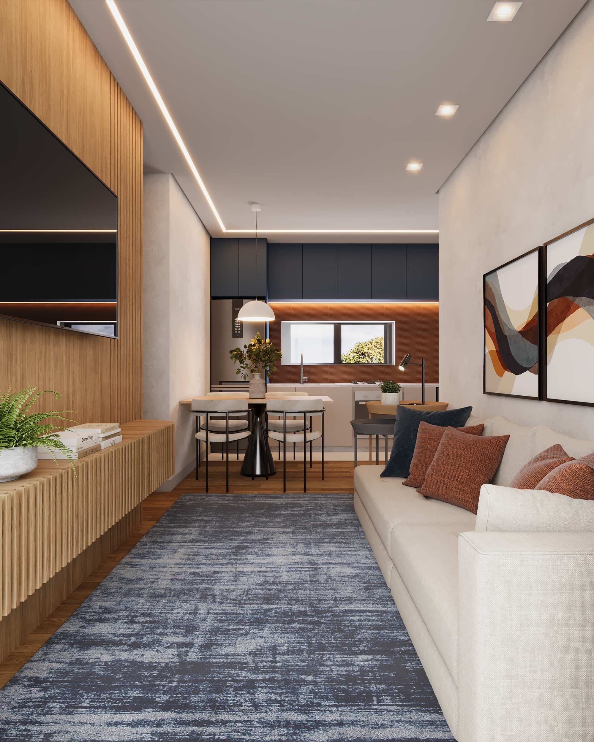 Apartamento com 2 quartos 1 suíte no Portão